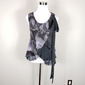 ROBERT RODRIGUEZ| Tiered Ruffle Tank Bow Accent